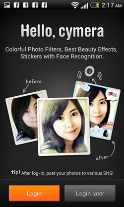 Cymera, App Review, MXPhone