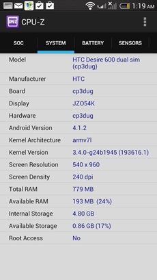 HTC Desire 600