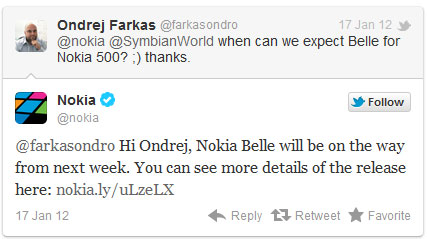 [Update] Nokia ยันผ่านทวิตเตอร์ว่า Nokia Belle มาแน่นอนอาทิตย์หน้า