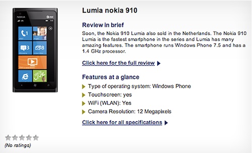 Lumia 910 ไปโผล่ที่เมืองกังหัน