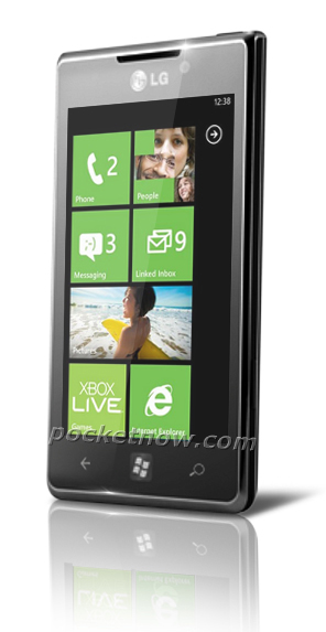 หลุดภาพทางการ LG Miracle WP7 แจ่มด้วยจอ Nova