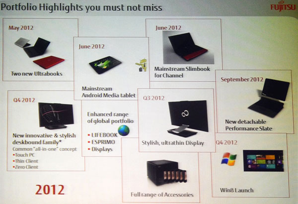 Fujitsu เผยโร้ดแมพ Android Tablet ลุยตลาดไตรมาส 2 และรุ่นคู่แข่ง Transformer ในไตรมาส 3