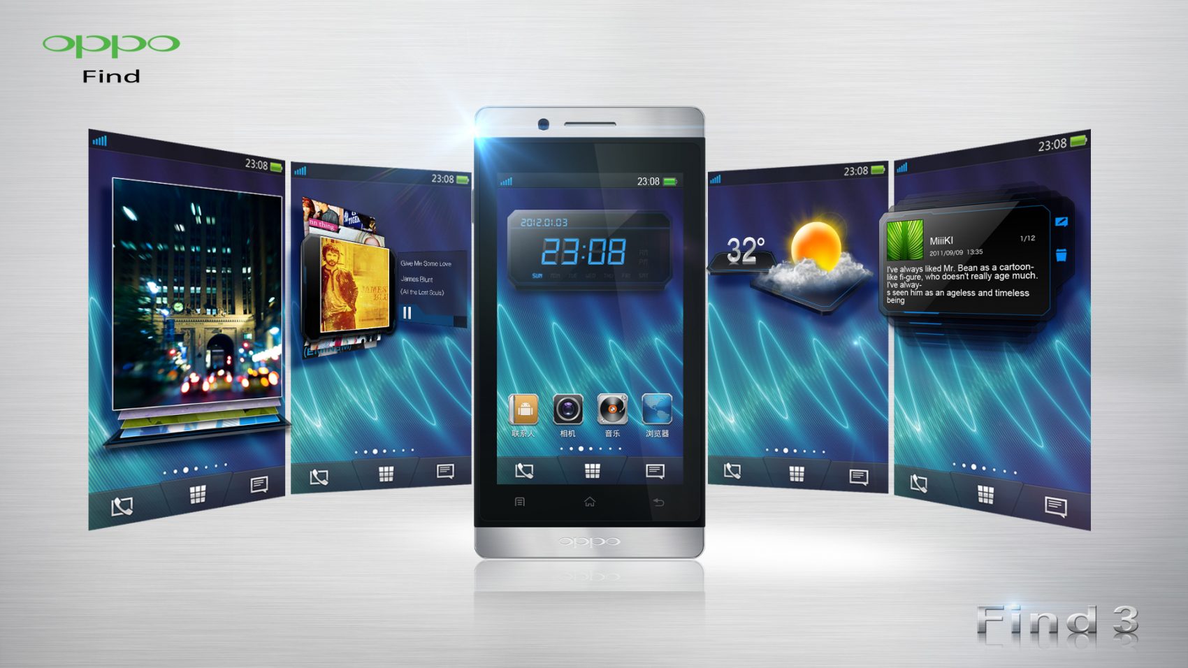 OPPO เปิดตัว OPPO Find 3 สมาร์ทโฟนแอนดรอยด์ตัวแรง ลุยตลาดสมาร์ทโฟน  หวังชิงส่วนแบ่งตลาดเพิ่ม 20%