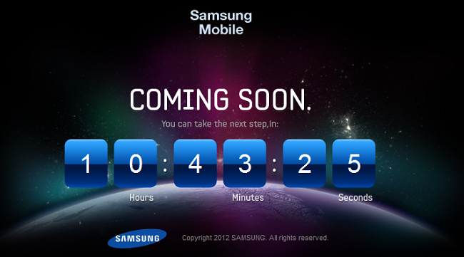 Samsung เปิด teaser บนเว็บไซต์ตัวเองเตรียมพร้อม Galaxy S III แต่เวลานี่มันยังไง ?
