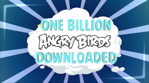 สำเร็จแล้ว!!! 1,000 ล้าน Download สำหรับ Angry Birds