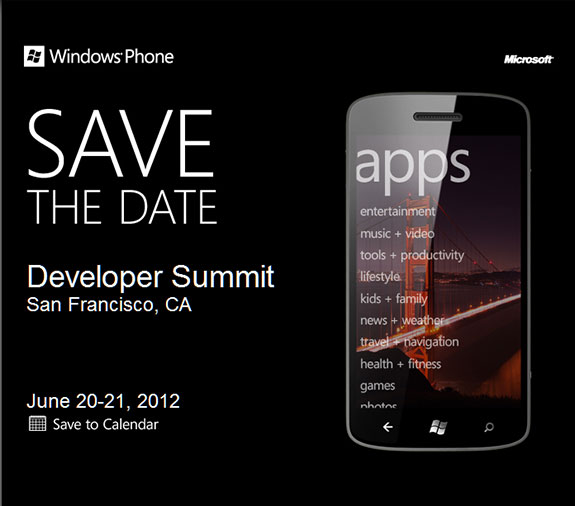 Microsoft อาจจะเปิดตัว Windows Phone 8 ในงาน Developer Summit ?