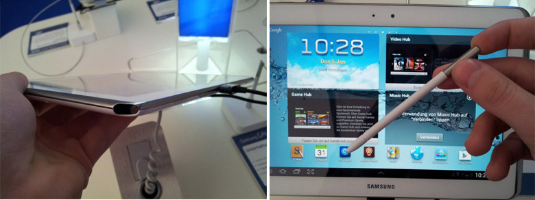 เผยภาพ Samsung Galaxy Note 10.1 ใหม่มาพร้อมช่องใส่ปากกาด้วย (ปากกาเล็กลง)