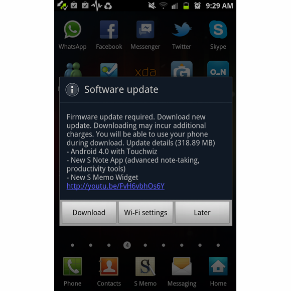 มาแล้ว! Update ICS สำหรับ Samsung Galaxy Note แต่ฝั่งยุโรปนะครับ..