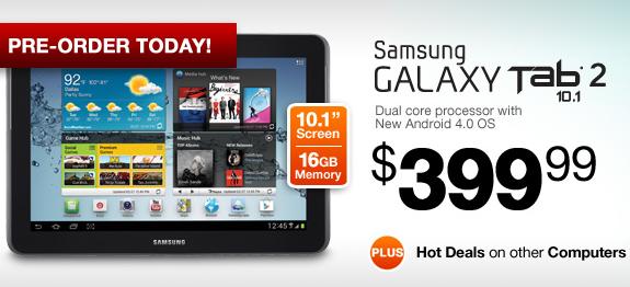 Samsung เปิดจอง Galaxy Tab 2 10.1 แล้วที่ US คอนเฟริ์มใช้ CPU Dual-Core