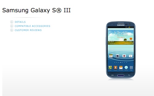 AT&T ก็ขาย Samsung Galaxy S III เช่นกัน