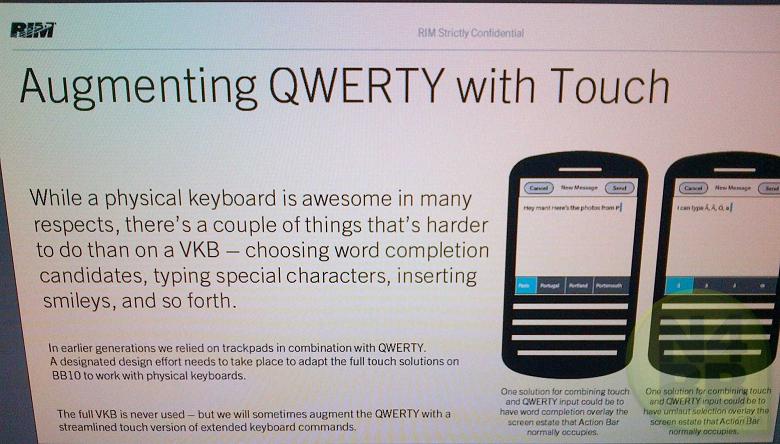 หลุดอีก Hardware Keyboard บน BlackBerry 10 มาพร้อม Software ตัวช่วย!