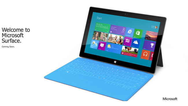 Microsoft เปิดตัว Windows 8 Tablet ของตัวเองในชื่อว่า Surface