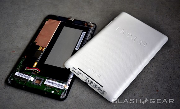 ราคาของชิ้นส่วนที่ประกอบเป็น Nexus 7