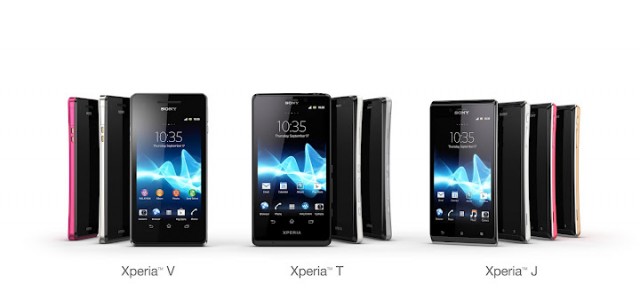 โซนี่เปิดตัว สี่พี่น้องทายาทตระกูล arc ในรุ่น Xperia™ T / Xperia™ V / Xperia™ J