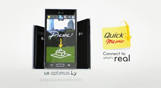 LG เปิดตัว Optimus L7 สีชมพู พร้อมการใช้งาน QuickMemo