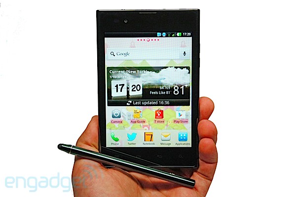 Optimus Vu จาก LG ใช้ nVidia Tegra 3 ในรุ่นขายทั่วโลก
