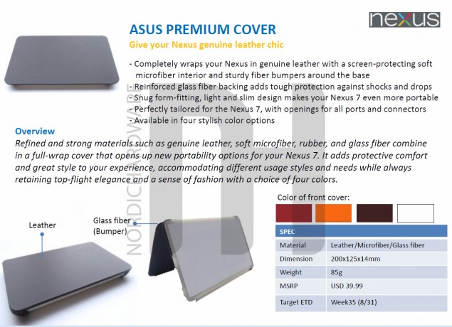 มาแล้ว! อุปกรณ์เสริมของ Nexus 7 เปิดตัวอย่างเป็นทางการทั้ง Dock และ Cover ใหม่