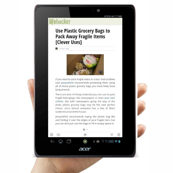 Acer เปิดตัว Iconia Tab A110 7 นิ้ว ที่มาพร้อม Android 4.1 Jelly Bean อย่างเป็นทางการแล้ว