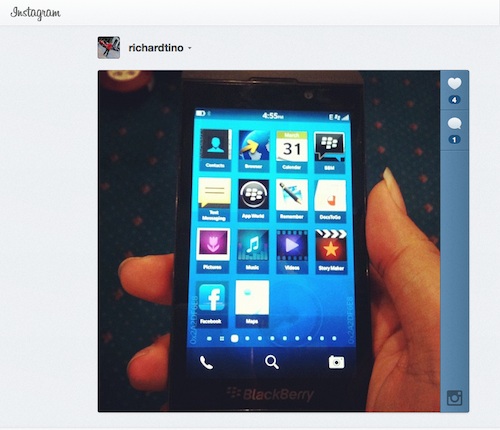 หลุดภาพต้นแบบ BlackBerry OS10 ภาค L-Series