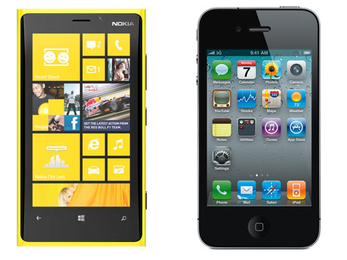 การถ่ายวีดีโอเปรียบเทียบระหว่าง Nokia Lumia 920 และ Apple iPhone 4S