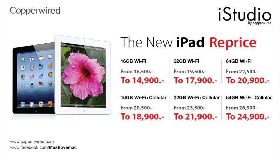 รายถัดไป! iStudio by Copperwired ประกาศลดราคา The new iPad เรียบร้อยแล้ว