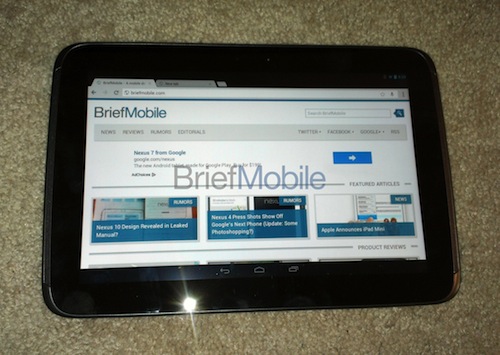 ภาพหลุด Samsung Nexus 10 ภาคต่อของ Google Tablet
