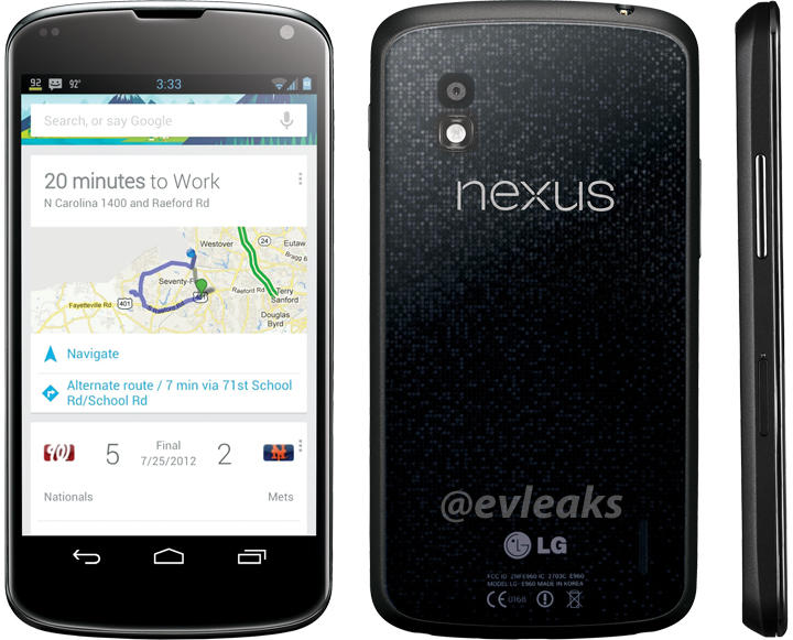 หลุดภาพ Final เครื่องขายจริง LG Nexus 4