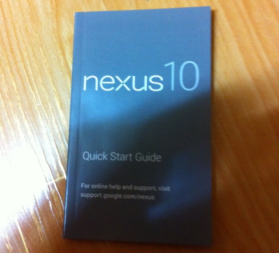 หลุดคู่มือการใช้งาน Nexus 10 และ Nexus 7 แบบ HSPA ก็มาด้วย