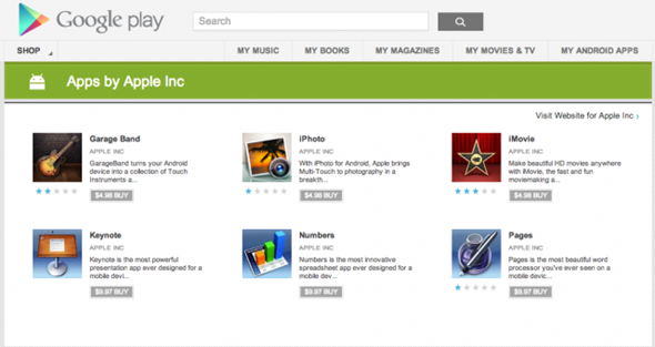 ห้ามซื้อ… พบเห็นแอพลิเคชั่นปลอมตระกูล iWork ใน Google Play Store