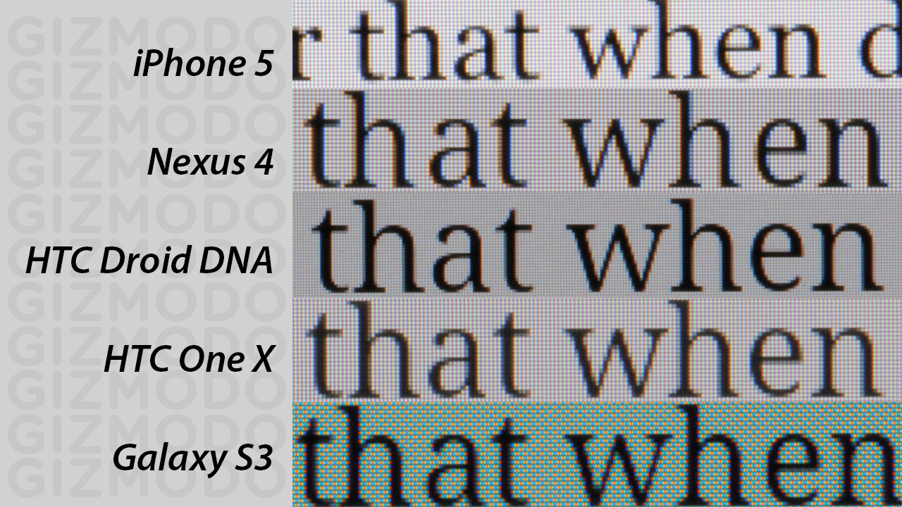GizModo ฟันธง : HTC One X หน้าจอครบเครื่องที่สุดในปี 2012
