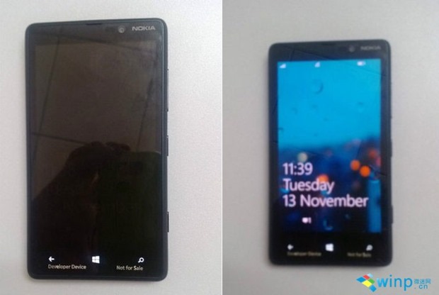หลุดรูปใหม่.. ทายาทของ Nokia Lumia 820 มาพร้อมหน้าจอ 4.3 นิ้ว