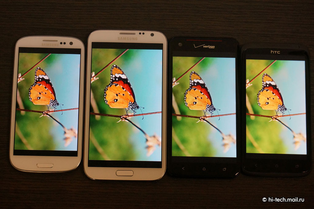 เปรียบเทียบหน้าจอ Galaxy Note 2 เจอกับ DROID DNA
