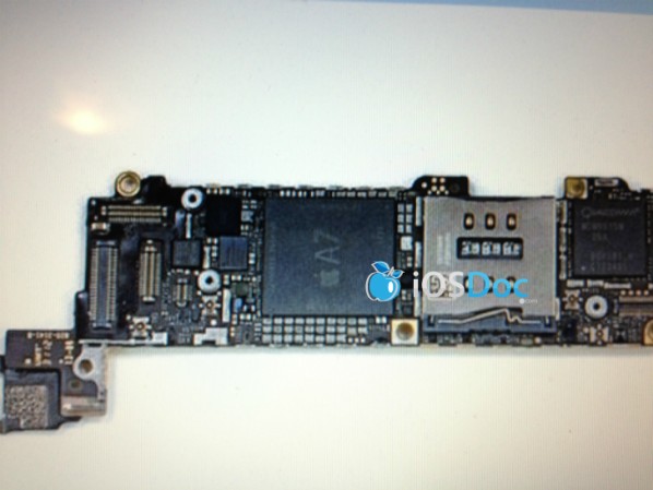 หลุดภาพเมนบอร์ด iPhone 5S เผย Apple A7 ใช้ quad-core CPU