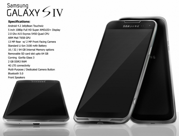 ภาพ Render ของ Samsung Galaxy S IV ที่หลายคนอยากให้เป็นจริง