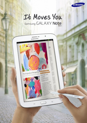 Samsung เปิดตัว Galaxy Note 8.0 เจอกันไตรมาส 2