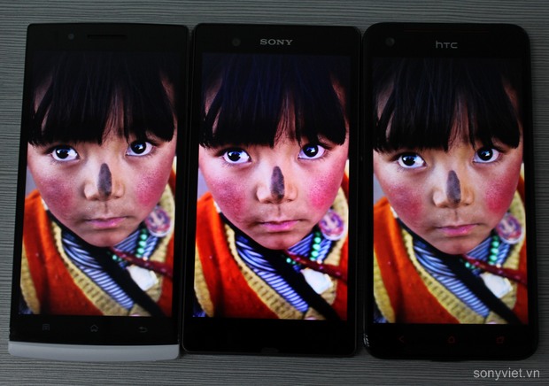 Butterfly / Find 5 / XPERIA Z เปรียบเทียบจอ 1080p