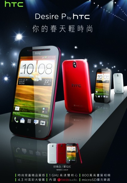เปิดเผย Spec และภาพเครื่องอย่างเป็นทางการของ HTC Desire P และ Desire Q