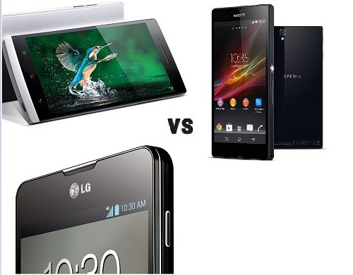ศึก 13 ล้านพิกเซล Sony Xperia Z VS OPPO FInd 5 VS LG Optimus G