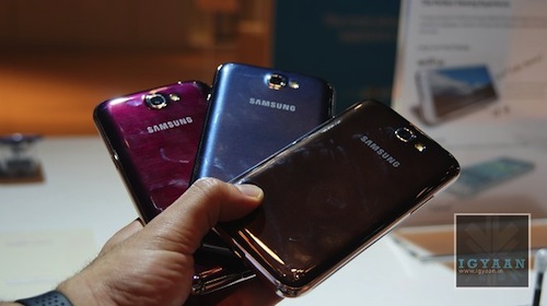 ขยายสีตามสไตล์ Samsung Galaxy Note II สีใหม่อีก 3 สี (แต่ประเทศไทยเจอกันก่อนแล้ว 1 สี)
