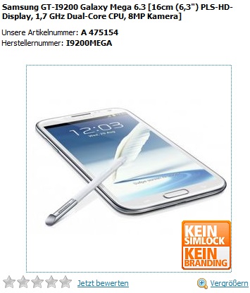 ยังไม่ทันเปิดตัว Samsung Galaxy Mega 6.3 มีเปิดให้จองเฉย!