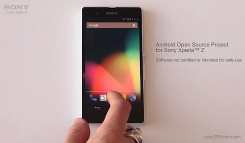 Sony ปล่อย AOSP Android 4.2 สำหรับ Xperia Z