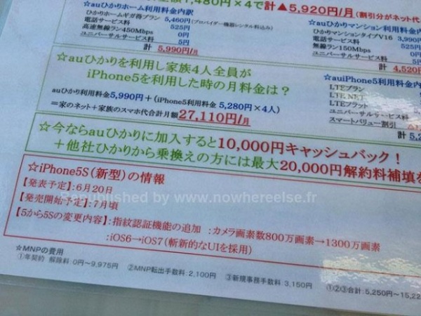 หลุดจากภายใน…Apple อาจเปิดตัว iPhone 5S 20 มิถุนายนนี้