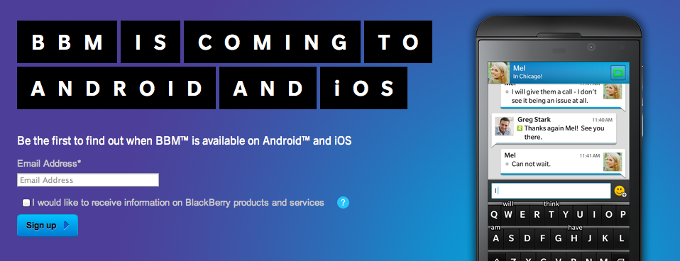 เอ้า! ไหงงั้น BlackBerry ปฏิเสธข่าวที่ว่า BBM บน Android และ iOS จะมา 27 มิถุนายนนี้