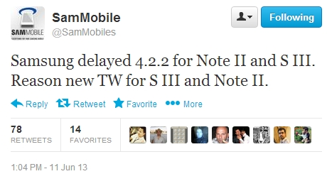 TouchWiz เป็นเหตุ!? Android 4.2.2 สำหรับ Samsung Galaxy Note II และ S3 โดนโรคเลื่อนถามหา