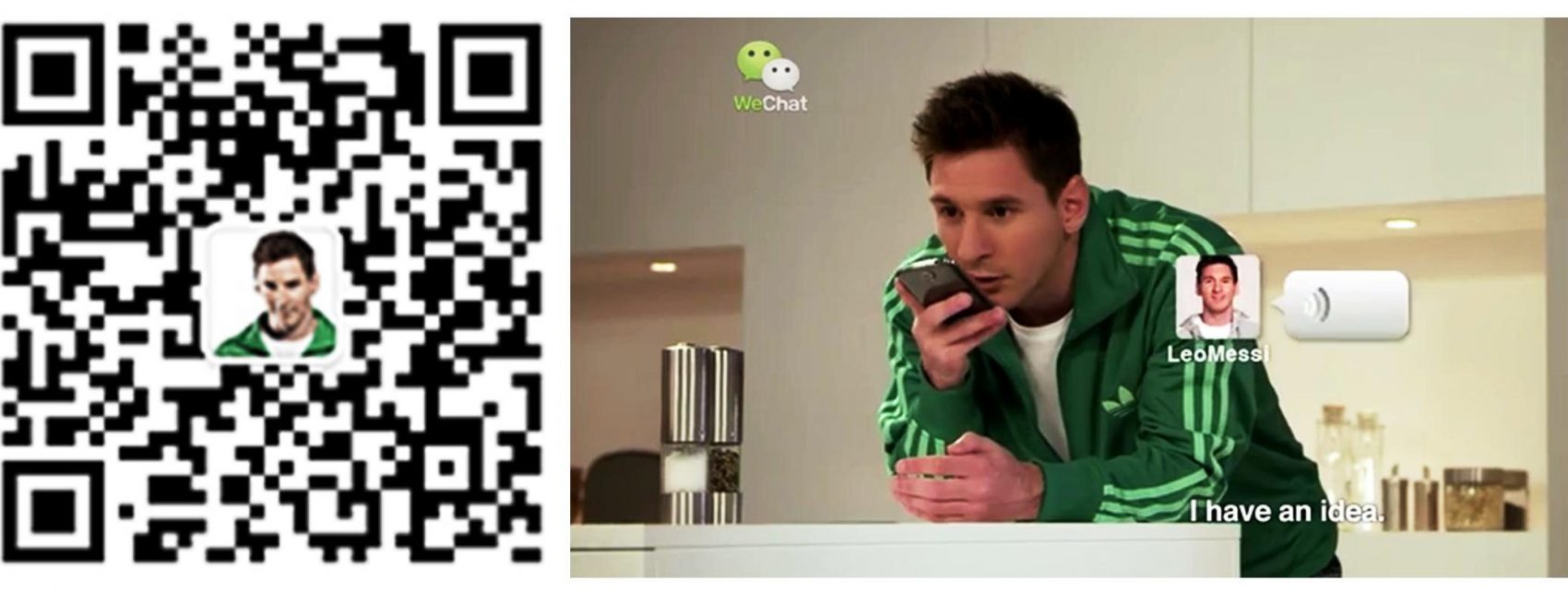 WeChat เติบโตอย่างรวดเร็วด้วยยอดผู้ใช้งานกว่า 70 ล้านคน ดึงลิโอเนล เมสซี่ นักเตะดาวรุ่งของโลกร่วมขยายฐานผู้ใช้งาน