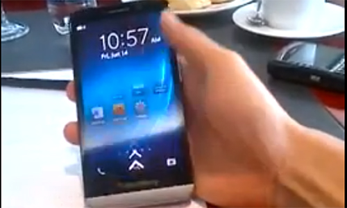 หลุดวิดีโอ BlackBerry A10 หรือรหัส Aristo หน้าจอ 5 นิ้วตัวเป็นๆ