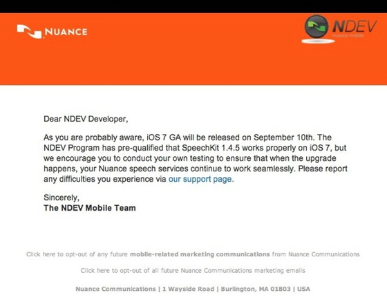 หรือ iOS 7 จะออกตัวเต็มวันที่ 10 กันยายนนี้