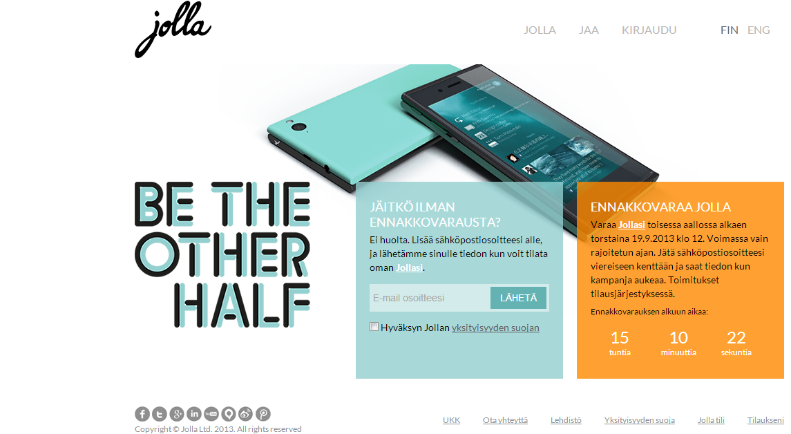 Jolla เปิดให้จองอีกรอบ เวลาเปิดทางการคือ 16 นาฬิกาเวลาประเทศไทย