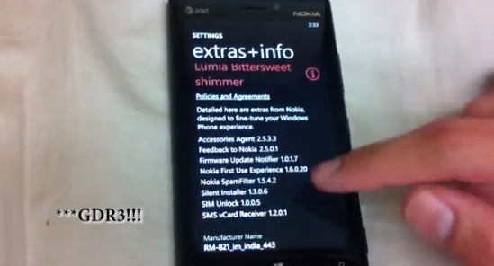 โผล่เฉย! WP8 GDR3 บน Nokia Lumia 920 Dev Edition…