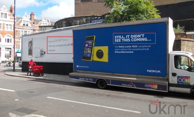 โนเกียจัดหนัก… เหน็บป้ายโฆษณา Samsung Galaxy S4 Zoom แบบเน้นๆ